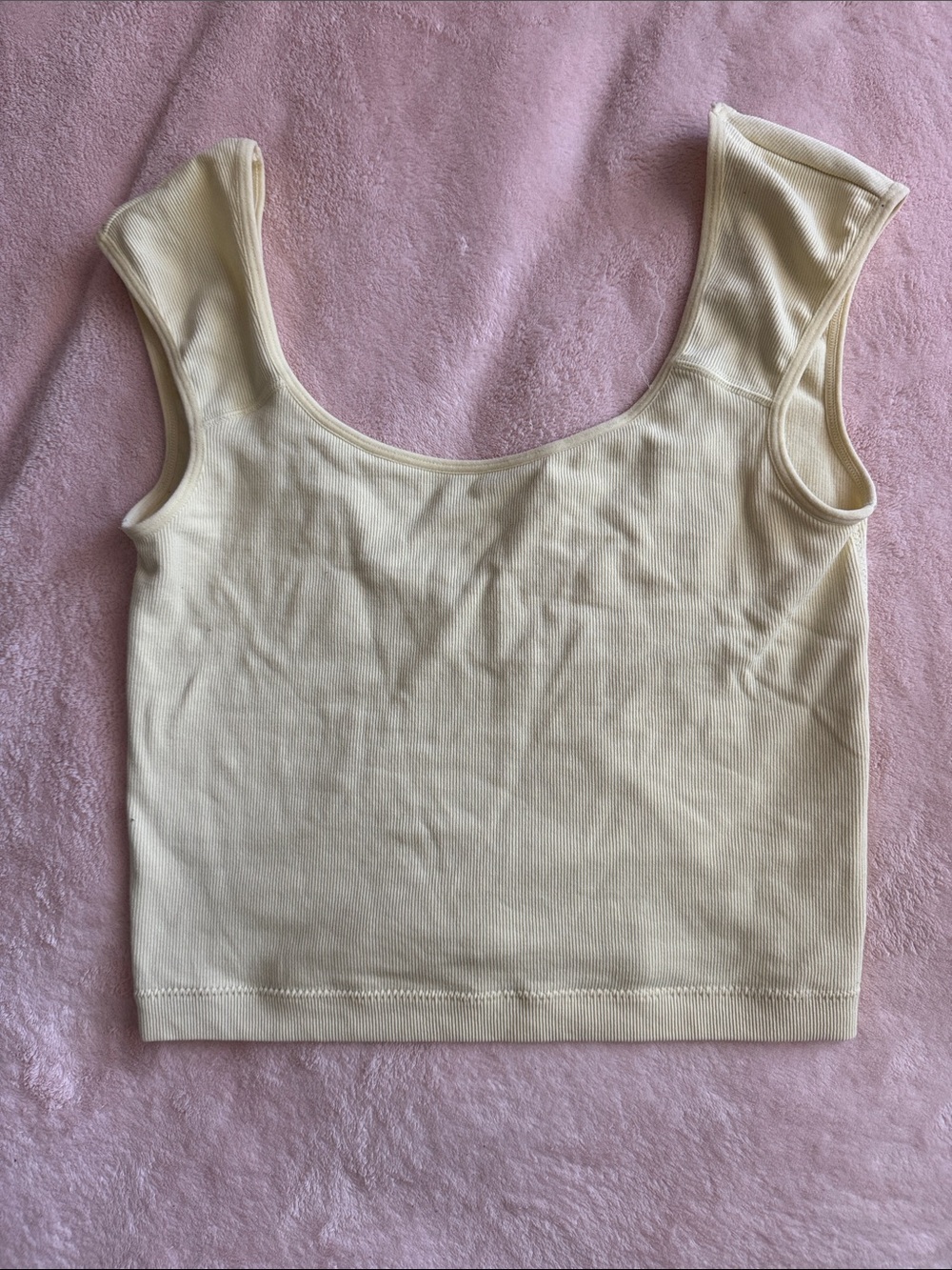 Garage Yellow Cropped Top